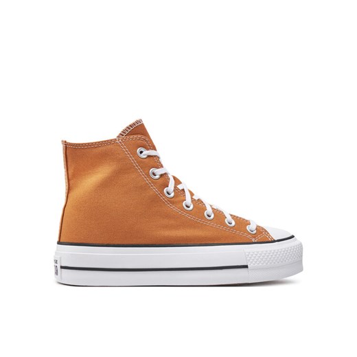 Converse Trampki Chuck Taylor All Star Lift Platform Hi A11537C Pomarańczowy ze sklepu MODIVO w kategorii Trampki damskie - zdjęcie 182724663