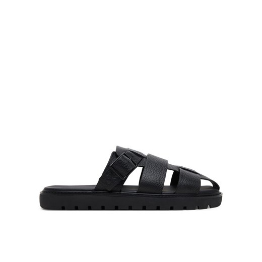 Calvin Klein Jeans Klapki Sq Molded Sandal Fisherman YM0YM01220 Czarny ze sklepu MODIVO w kategorii Klapki męskie - zdjęcie 182724683