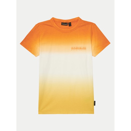 Napapijri T-Shirt S-Merse NP0A4ILFA701 M Pomarańczowy Regular Fit ze sklepu MODIVO w kategorii T-shirty chłopięce - zdjęcie 182724684
