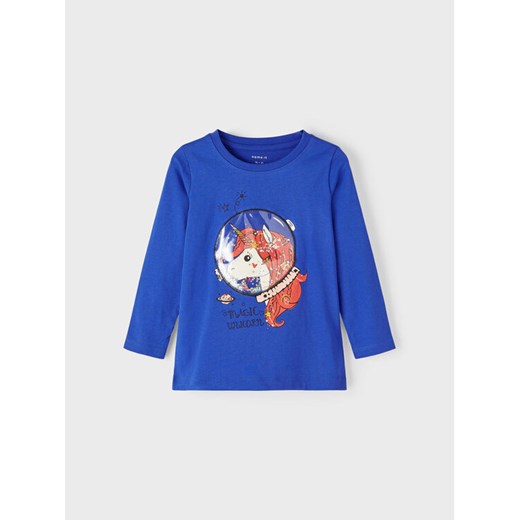 NAME IT Bluzka 13221682 Niebieski Regular Fit ze sklepu MODIVO w kategorii T-shirty chłopięce - zdjęcie 182724731