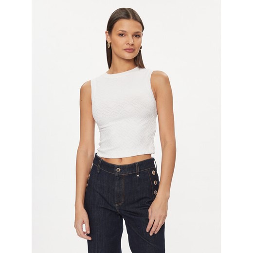 Guess Bluzka Ofelia W4GP52 KBYN0 Biały Regular Fit ze sklepu MODIVO w kategorii Bluzki damskie - zdjęcie 182724742