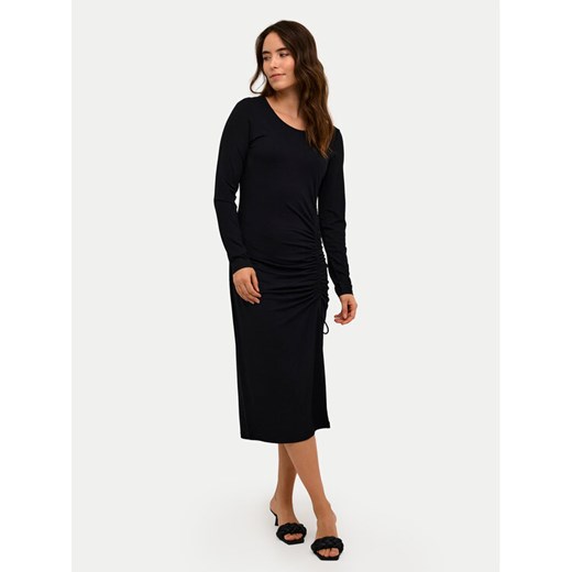 Kaffe Sukienka codzienna Becca 10508889 Czarny Slim Fit ze sklepu MODIVO w kategorii Sukienki - zdjęcie 182724832