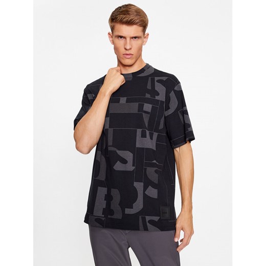 Boss T-Shirt Timono Lotus 50501200 Czarny Regular Fit ze sklepu MODIVO w kategorii T-shirty męskie - zdjęcie 182724901