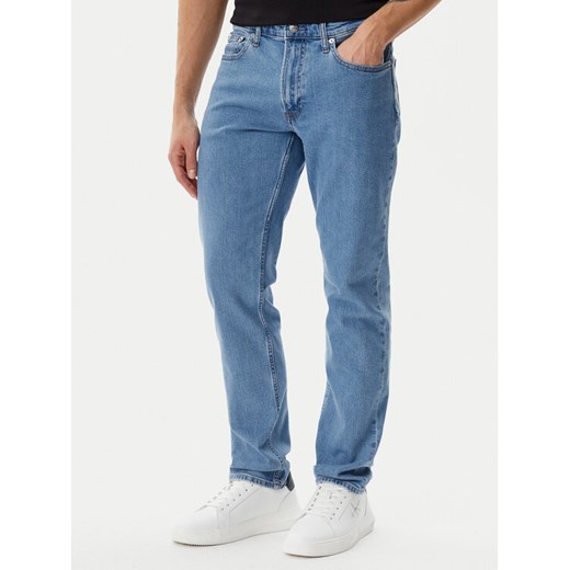 Calvin Klein Jeans Jeansy LV04RB737G Niebieski Slim Fit ze sklepu MODIVO w kategorii Jeansy męskie - zdjęcie 182725063