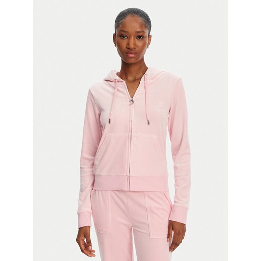 Juicy Couture Bluza Robertson JCAP176 Różowy Slim Fit ze sklepu MODIVO w kategorii Bluzy damskie - zdjęcie 182725073