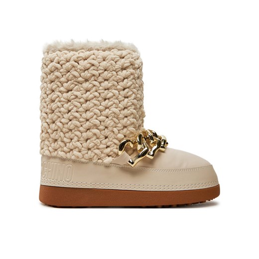 LOVE MOSCHINO Śniegowce JA24322G0LISI120 Beżowy ze sklepu MODIVO w kategorii Śniegowce damskie - zdjęcie 182725093