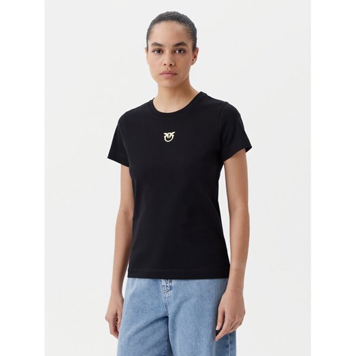 PINKO T-Shirt Bussolotto 100355 A2OD Czarny Regular Fit ze sklepu MODIVO w kategorii Bluzki damskie - zdjęcie 182725121