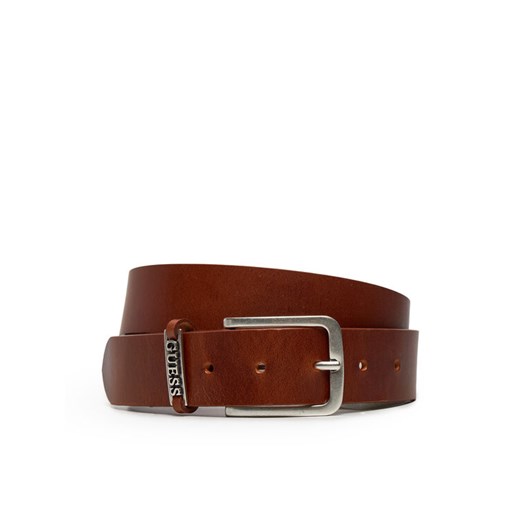 Guess Pasek Męski Detailed Loop Belt M4BZ29 L0VE0 Brązowy ze sklepu MODIVO w kategorii Paski męskie - zdjęcie 182725150