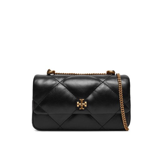 Tory Burch Torebka Mini Kira Diamond Quilt Flap Bag 154710 Czarny ze sklepu MODIVO w kategorii Kopertówki - zdjęcie 182725211