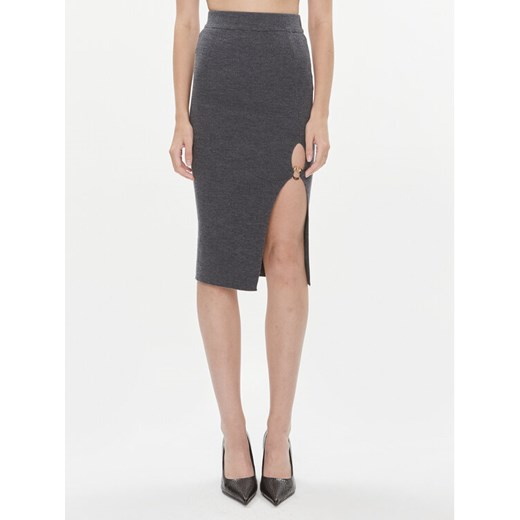 Pinko Spódnica midi Siamese 101844 A15S Szary Slim Fit ze sklepu MODIVO w kategorii Spódnice - zdjęcie 182725322
