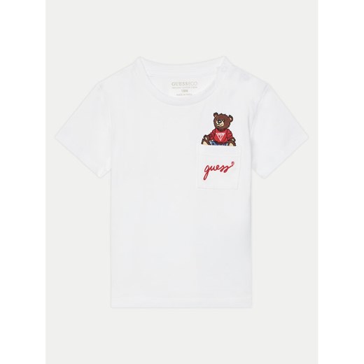 Guess T-Shirt I5RI03 I3Z14 Biały Regular Fit ze sklepu MODIVO w kategorii Odzież dla niemowląt - zdjęcie 182725330