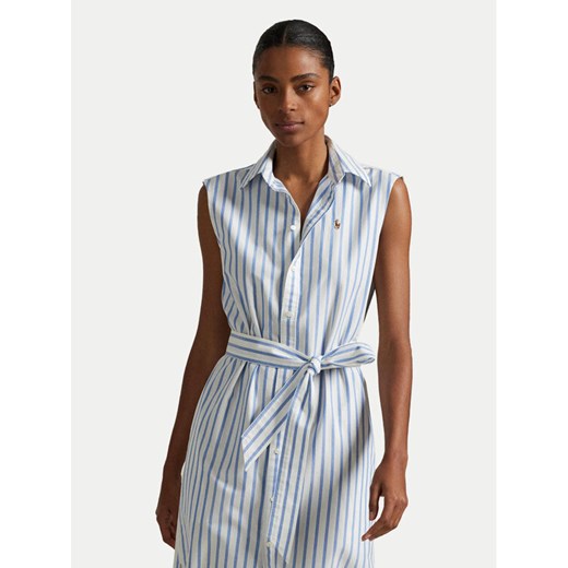 Polo Ralph Lauren Sukienka koszulowa 211973767001 Błękitny Regular Fit Polo Ralph Lauren 10 MODIVO