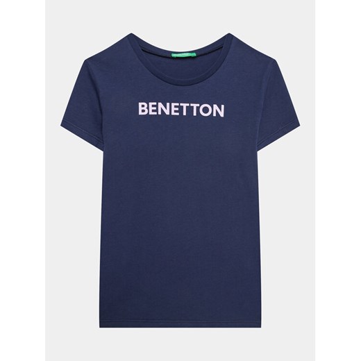 United Colors Of Benetton T-Shirt 3096C10D2 Granatowy Regular Fit ze sklepu MODIVO w kategorii T-shirty chłopięce - zdjęcie 182725412