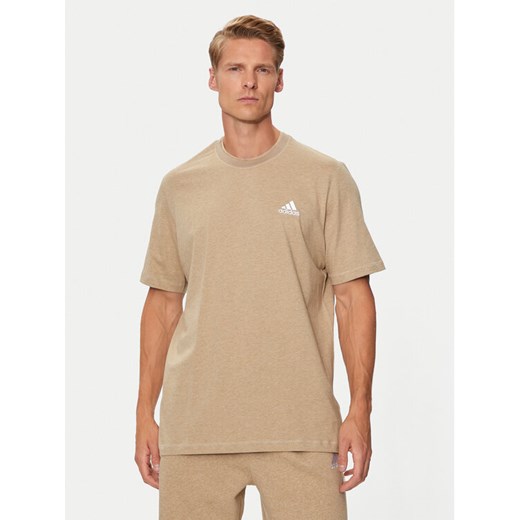 adidas T-Shirt Seasonal Essentials IY6605 Beżowy Regular Fit ze sklepu MODIVO w kategorii T-shirty męskie - zdjęcie 182725460