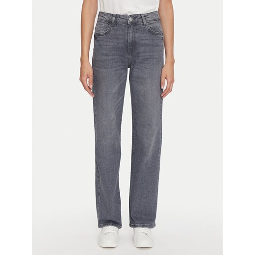 Noisy May Jeansy Yolanda 27030419 Szary Wide Leg ze sklepu MODIVO w kategorii Jeansy damskie - zdjęcie 182725483