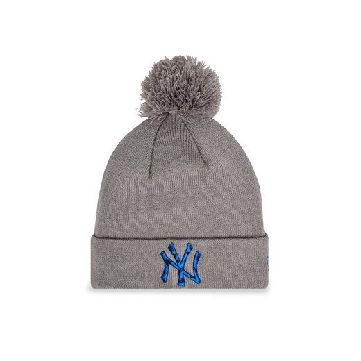 New Era Czapka Infill Bobble Nyy 60364328 Szary ze sklepu MODIVO w kategorii Czapki zimowe męskie - zdjęcie 182725500