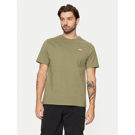 Hunter T-Shirt Alvin HARM0039242 Khaki Regular Fit ze sklepu MODIVO w kategorii T-shirty męskie - zdjęcie 182725510