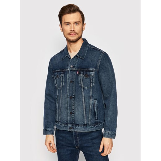 Levi's® Kurtka jeansowa Trucker 72334-0573 Granatowy Regular Fit ze sklepu MODIVO w kategorii Kurtki męskie - zdjęcie 182725543