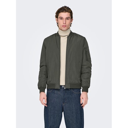 Only & Sons Kurtka bomber Joshua 22023287 Khaki Regular Fit ze sklepu MODIVO w kategorii Kurtki męskie - zdjęcie 182725552