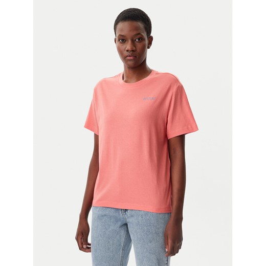 Mustang T-Shirt Floris 1016145 Koralowy Relaxed Fit ze sklepu MODIVO w kategorii Bluzki damskie - zdjęcie 182725773