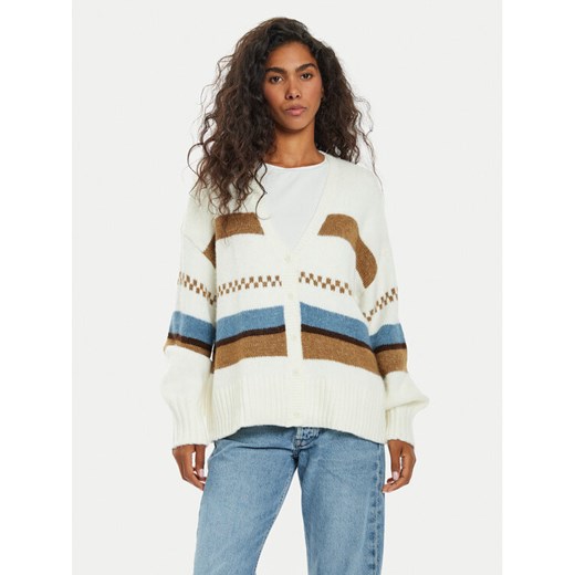 Vans Kardigan Valerie VN000HJB Beżowy Loose Fit ze sklepu MODIVO w kategorii Swetry damskie - zdjęcie 182725834
