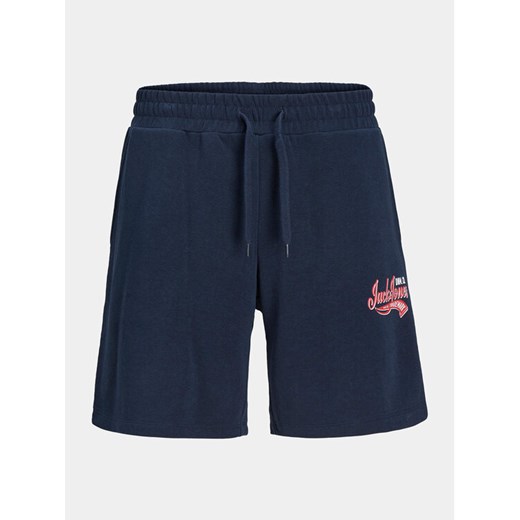 Jack&Jones Junior Szorty sportowe Logo 12257300 Granatowy Slim Fit ze sklepu MODIVO w kategorii Spodenki chłopięce - zdjęcie 182725853