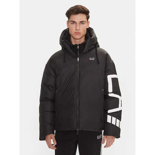 EA7 Emporio Armani Kurtka zimowa 6DPB19 PNGAZ 1200 Czarny Regular Fit ze sklepu MODIVO w kategorii Kurtki męskie - zdjęcie 182725880