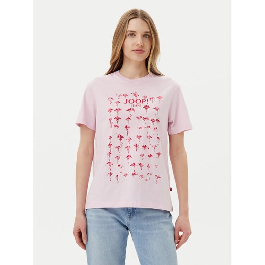 JOOP! Jeans T-Shirt 30046272 Różowy Regular Fit ze sklepu MODIVO w kategorii Bluzki damskie - zdjęcie 182725964