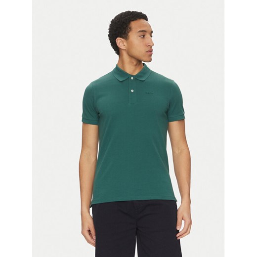 Geox Polo M5511B T3240 F3221 Zielony Regular Fit ze sklepu MODIVO w kategorii T-shirty męskie - zdjęcie 182726022