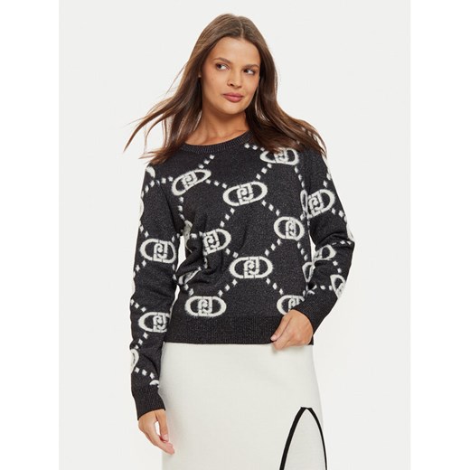 Liu Jo Sport Sweter TF4230 MA94O Czarny Regular Fit ze sklepu MODIVO w kategorii Swetry damskie - zdjęcie 182726034