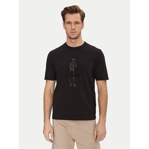 C.P. Company T-Shirt 18CMTS288A006057O Czarny Regular Fit ze sklepu MODIVO w kategorii T-shirty męskie - zdjęcie 182726043