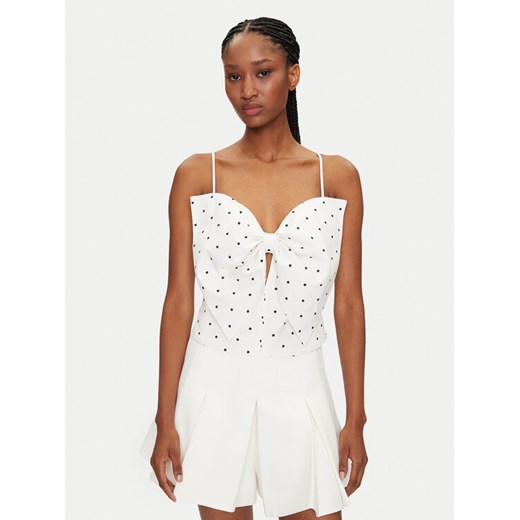 BARDOT Top Vieda 59755TB Biały Regular Fit ze sklepu MODIVO w kategorii Bluzki damskie - zdjęcie 182726053