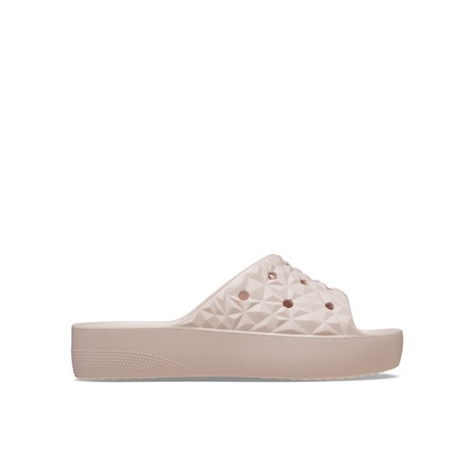 Crocs Klapki Classic Platform Geometric Slide W 209564 Różowy ze sklepu MODIVO w kategorii Klapki damskie - zdjęcie 182726061