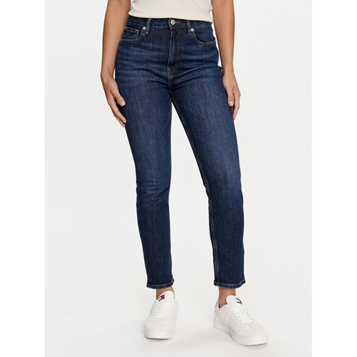 Tommy Hilfiger Jeansy WW0WW42204 Granatowy Slim Fit ze sklepu MODIVO w kategorii Jeansy damskie - zdjęcie 182726102