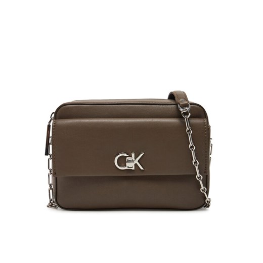 Calvin Klein Torebka Ck Pocket Camera Bag K60K613089 Brązowy ze sklepu MODIVO w kategorii Kopertówki - zdjęcie 182726121