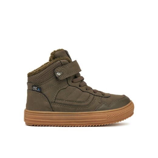 Leaf Sneakersy Sandvik LSAND101E Khaki ze sklepu MODIVO w kategorii Buty zimowe dziecięce - zdjęcie 182726134