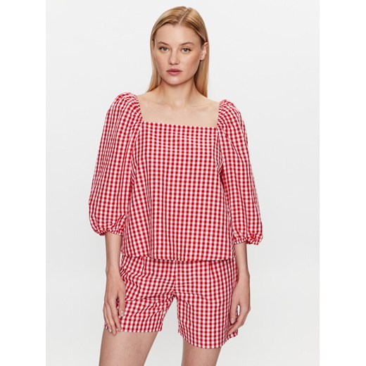 United Colors Of Benetton Bluzka 5YCNDQ04M Różowy Regular Fit ze sklepu MODIVO w kategorii Bluzki damskie - zdjęcie 182726181