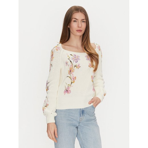 TWINSET Sweter 251TP3642 Beżowy Regular Fit ze sklepu MODIVO w kategorii Swetry damskie - zdjęcie 182726293