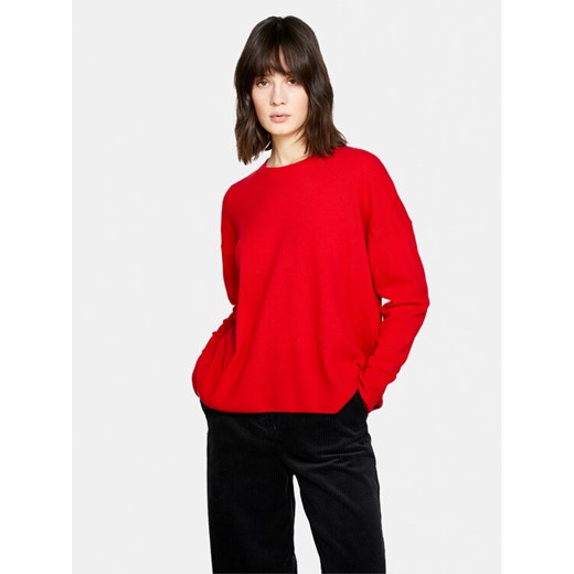 Sisley Sweter 1044M103K Czerwony Boxy Fit ze sklepu MODIVO w kategorii Swetry damskie - zdjęcie 182726330