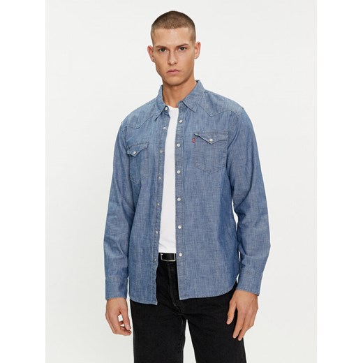 Levi's® Koszula jeansowa Barstow Western 85744-0067 Niebieski Standard Fit ze sklepu MODIVO w kategorii Koszule męskie - zdjęcie 182726361