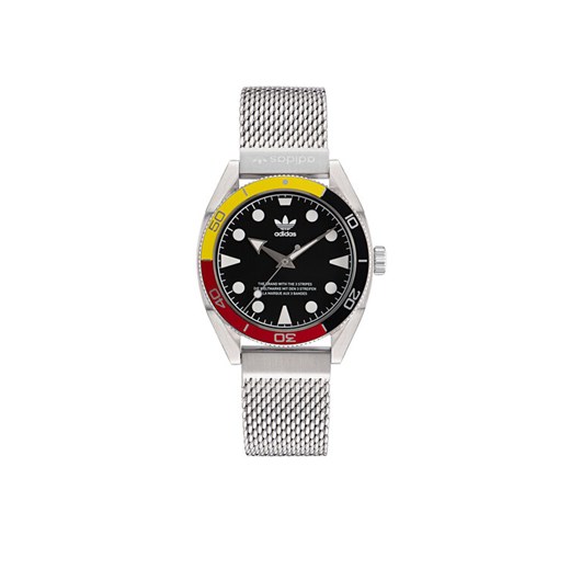 adidas Originals Zegarek Fashion Edition Two AOFH22502 Srebrny ze sklepu MODIVO w kategorii Zegarki - zdjęcie 182726401