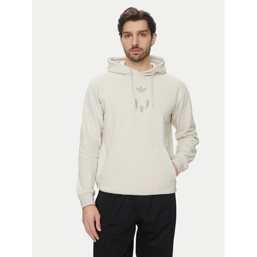 adidas Bluza Messi JC9474 Beżowy Regular Fit ze sklepu MODIVO w kategorii Bluzy męskie - zdjęcie 182726443
