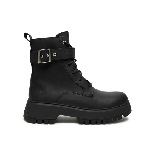 Timberland Botki Mid Lace Boot TB0A6FBWW021 Czarny ze sklepu MODIVO w kategorii Botki - zdjęcie 182726461
