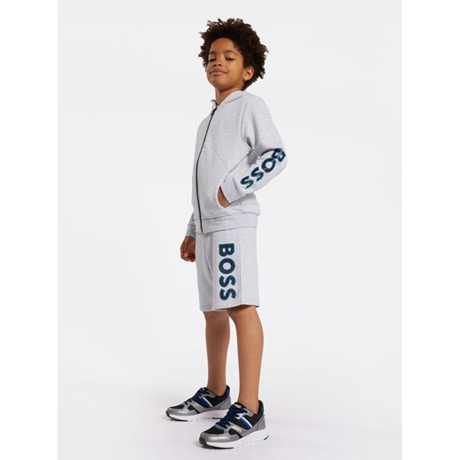 Boss Szorty sportowe J50756 D Szary Regular Fit ze sklepu MODIVO w kategorii Spodenki chłopięce - zdjęcie 182726462