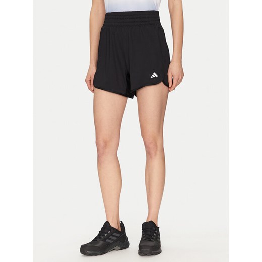 adidas Szorty sportowe Pacer Essentials IQ2576 Czarny Regular Fit ze sklepu MODIVO w kategorii Szorty - zdjęcie 182726554