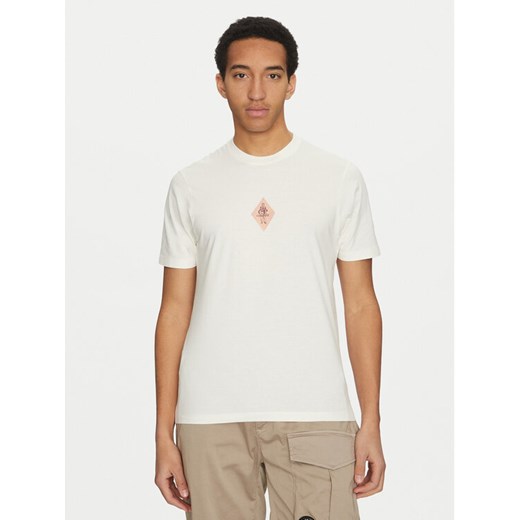 C.P. Company T-Shirt 18CMTS144A006586W Biały Regular Fit ze sklepu MODIVO w kategorii T-shirty męskie - zdjęcie 182726592