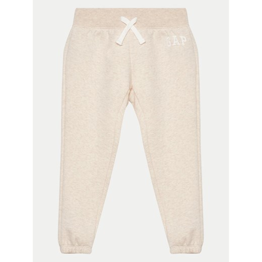 Gap Spodnie dresowe 699662-14 Beżowy Regular Fit ze sklepu MODIVO w kategorii Spodnie chłopięce - zdjęcie 182726602