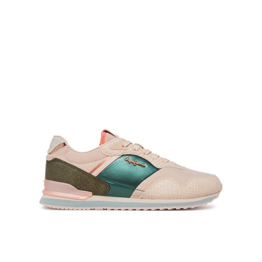 Pepe Jeans Sneakersy London Mix PLS40044 Różowy ze sklepu MODIVO w kategorii Buty sportowe damskie - zdjęcie 182726660