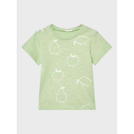 United Colors Of Benetton T-Shirt 3F93A102L Zielony Relaxed Fit ze sklepu MODIVO w kategorii Koszulki niemowlęce - zdjęcie 182726691