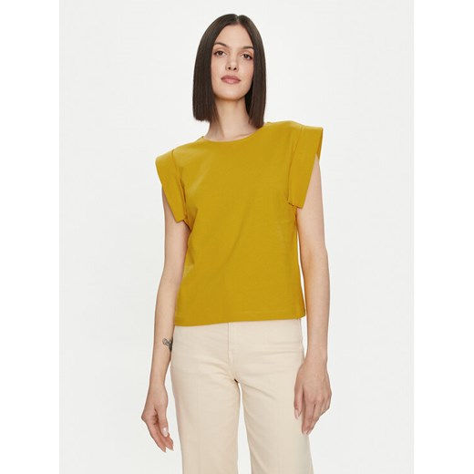 United Colors Of Benetton Bluzka 3BL0D1077 Żółty Regular Fit ze sklepu MODIVO w kategorii Bluzki damskie - zdjęcie 182726732